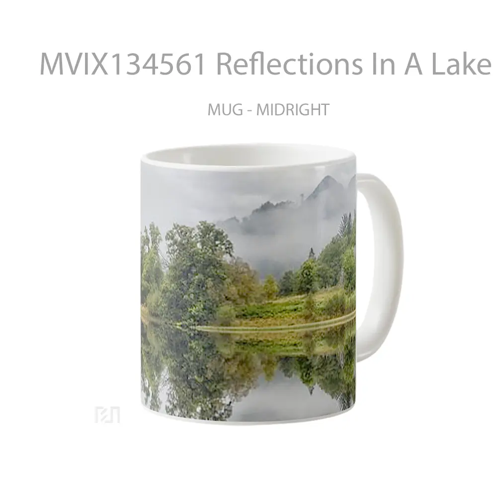 Mug Reflections In A Lake Gelas Pemandangan Alam - All-side / Desain