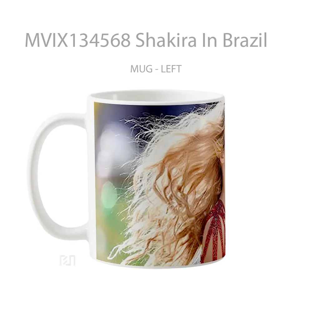 Mug Shakira In Brazil Gelas Selebriti - All-side / Desain