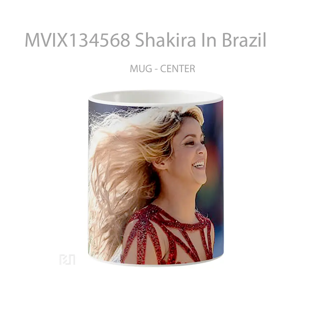Mug Shakira In Brazil Gelas Selebriti