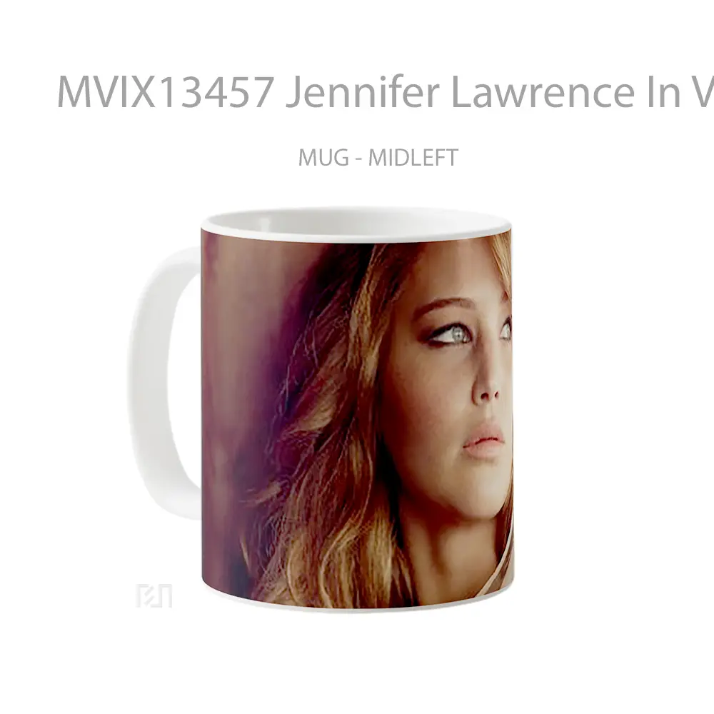 Mug Jennifer Lawrence In Vogue Gelas Keramik Unik - All-side / Desain