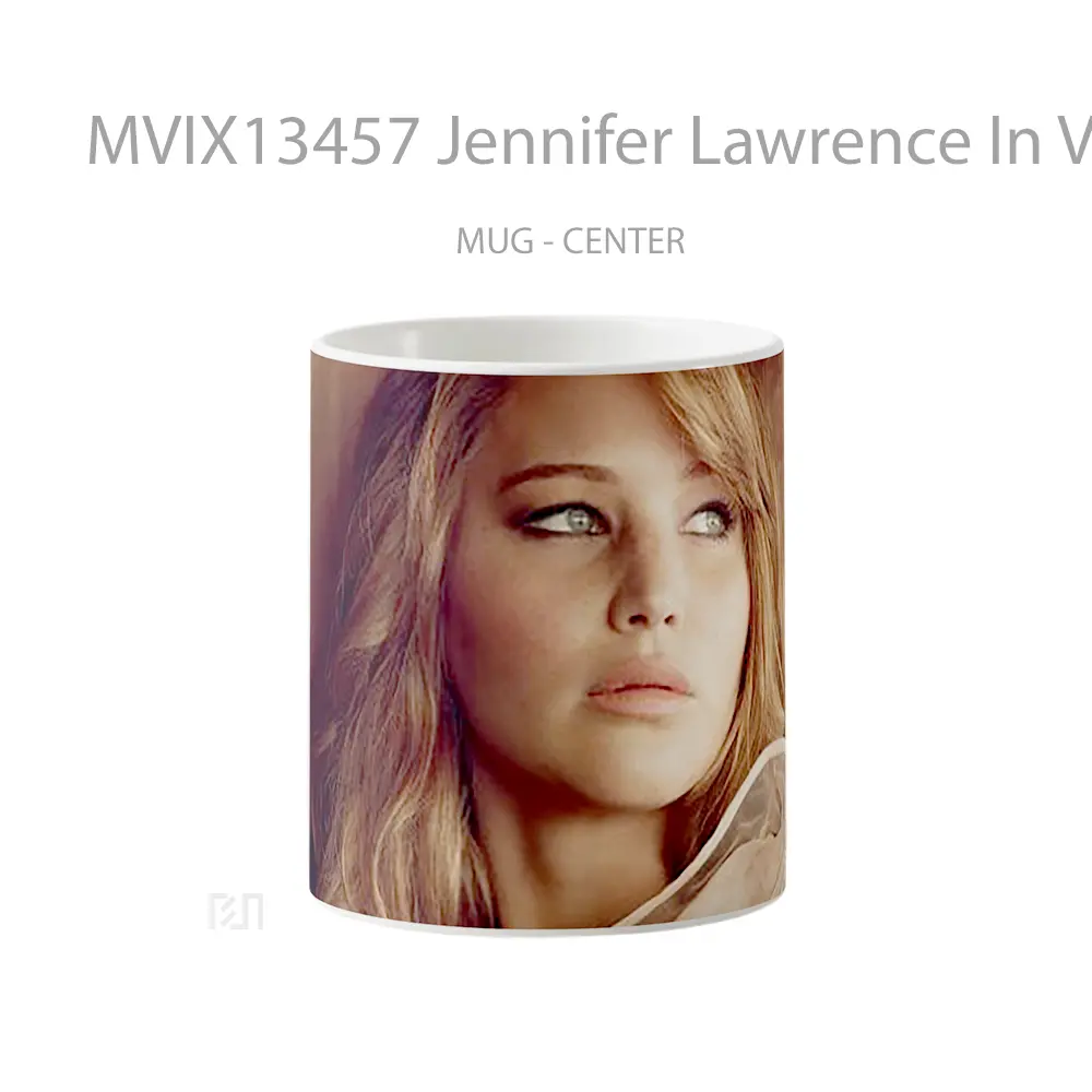 Mug Jennifer Lawrence In Vogue Gelas Keramik Unik