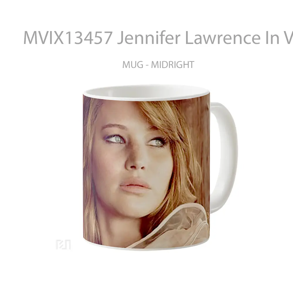 Mug Jennifer Lawrence In Vogue Gelas Keramik Unik - All-side / Desain