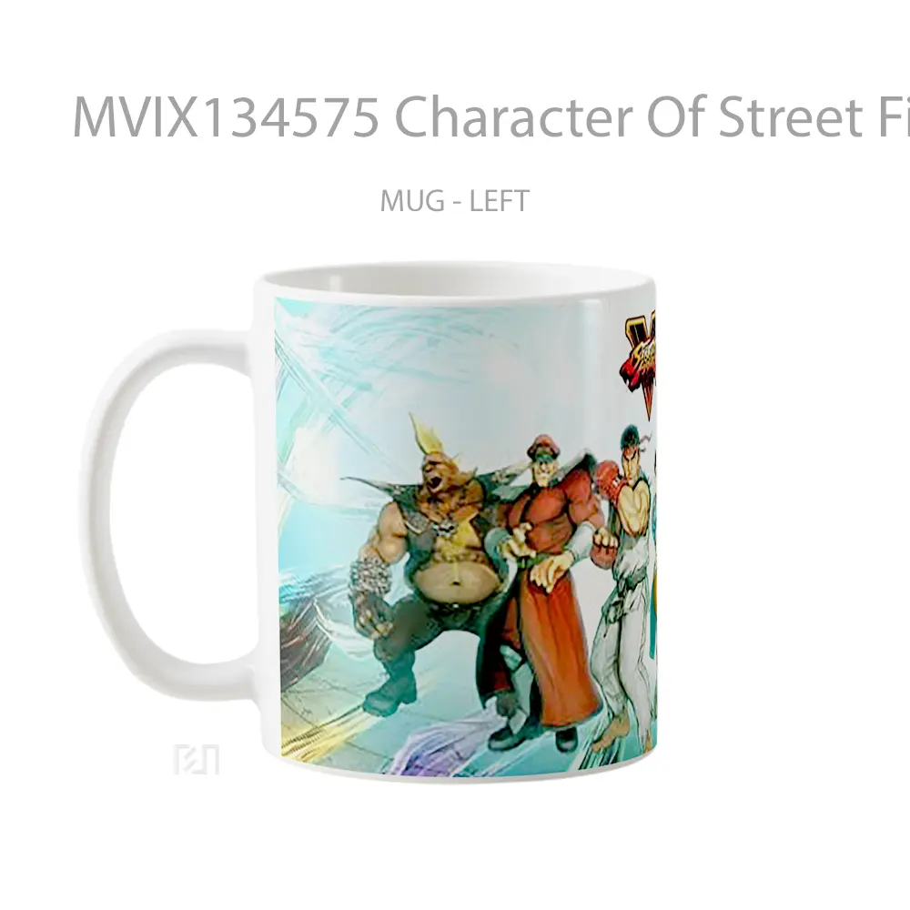 Mug Character Of Street Fighter V Cangkir Gamer - All-side / Desain