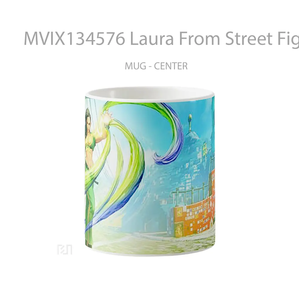 Mug Laura From Street Fighter V Cangkir Gamer