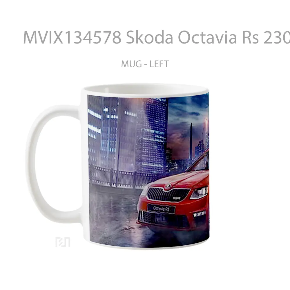 Mug Skoda Octavia Rs 230 Gelas Keramik Unik - All-side / Desain