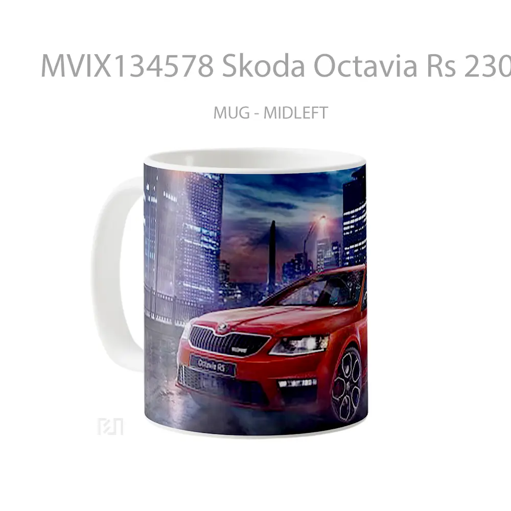 Mug Skoda Octavia Rs 230 Gelas Keramik Unik - All-side / Desain