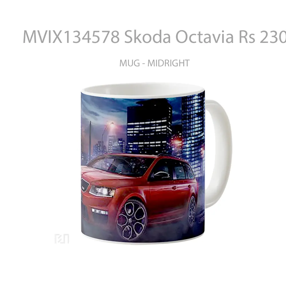 Mug Skoda Octavia Rs 230 Gelas Keramik Unik - All-side / Desain