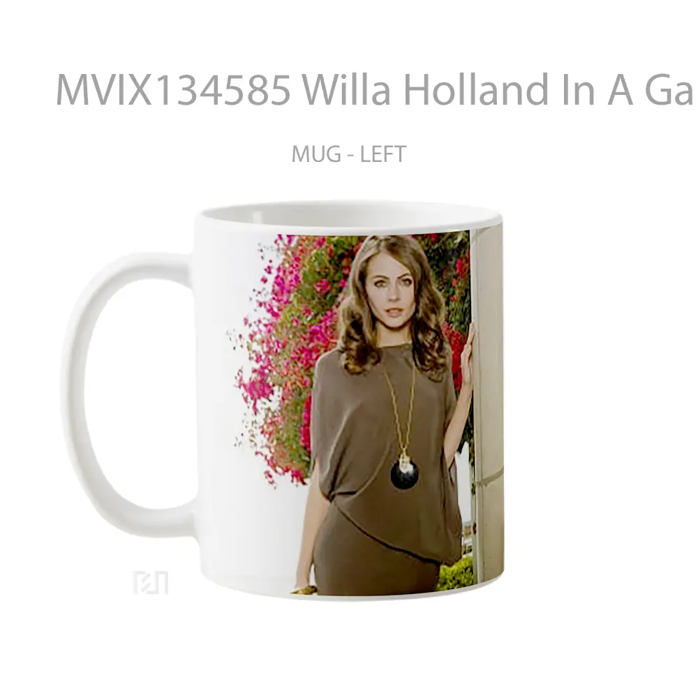 Mug Willa Holland In A Garden Gelas Pemandangan Alam - All-side / Desain