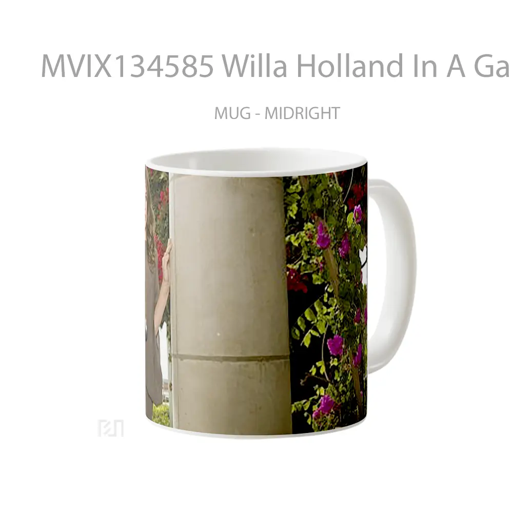 Mug Willa Holland In A Garden Gelas Pemandangan Alam - All-side / Desain