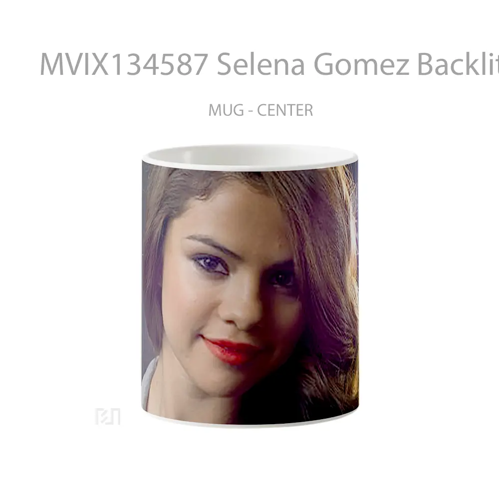 Mug Selena Gomez Backlit Gelas Selebriti