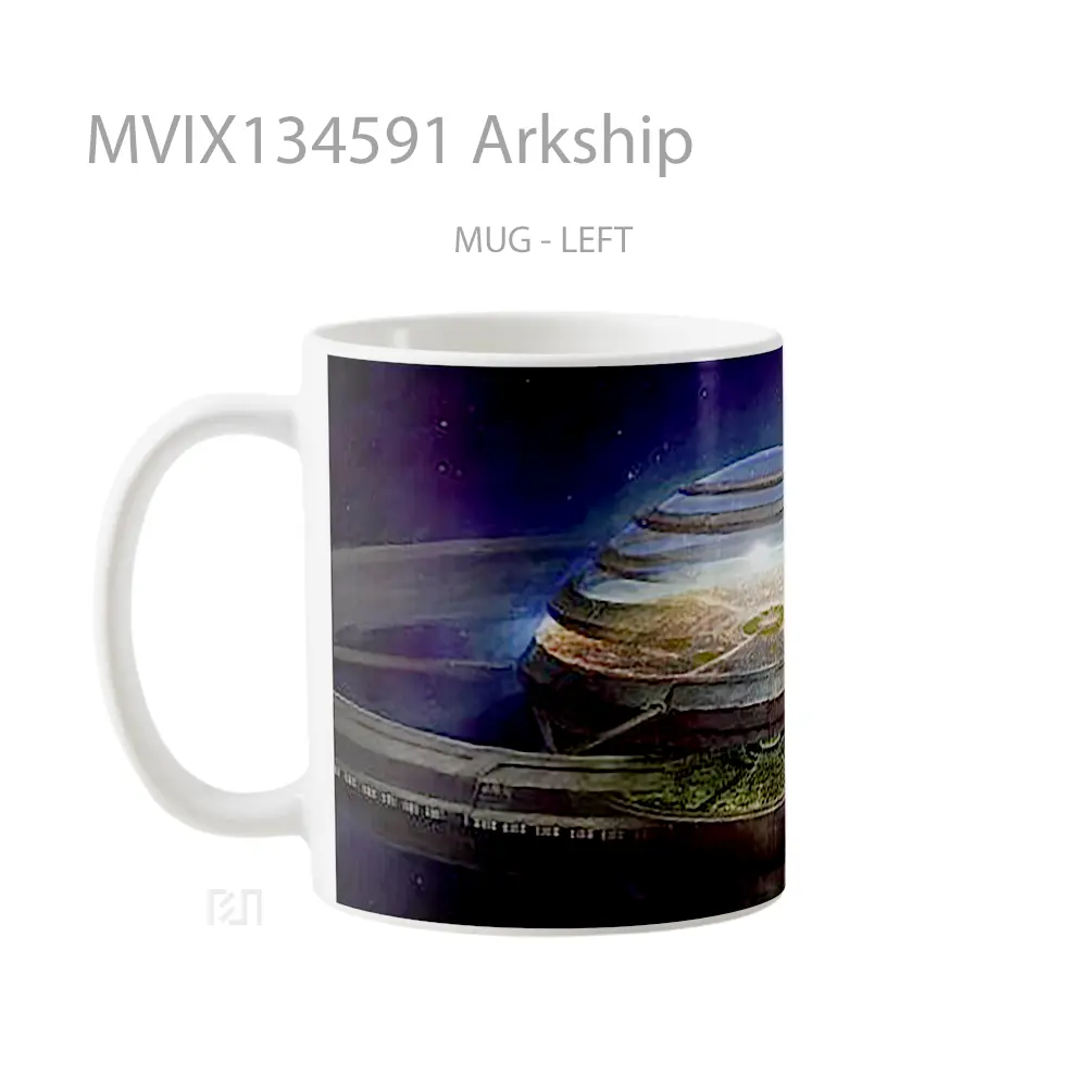 Mug Arkship Gelas Keramik Unik - All-side / Desain