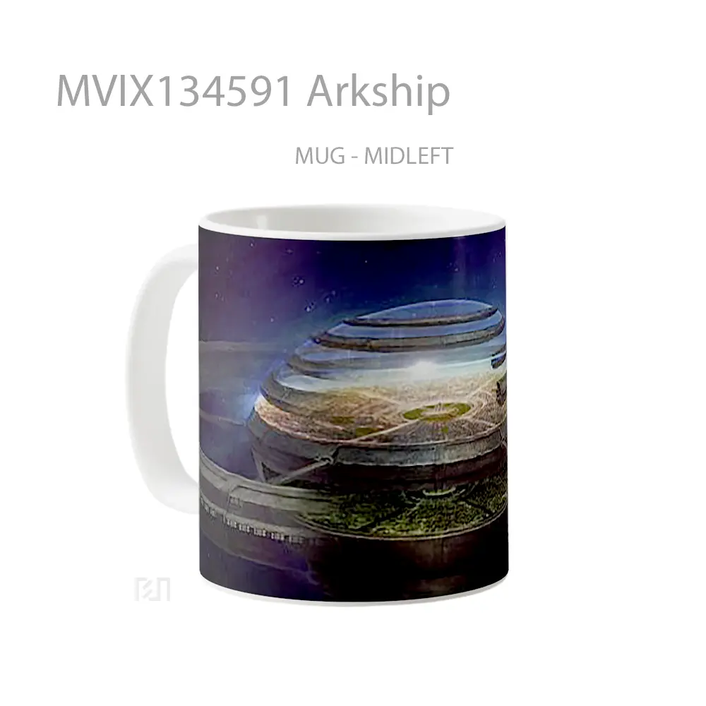 Mug Arkship Gelas Keramik Unik - All-side / Desain