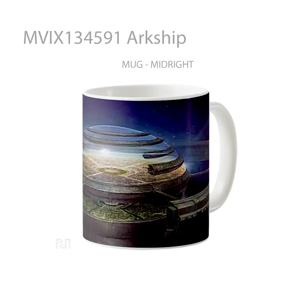 Mug Arkship Gelas Keramik Unik - All-side / Desain