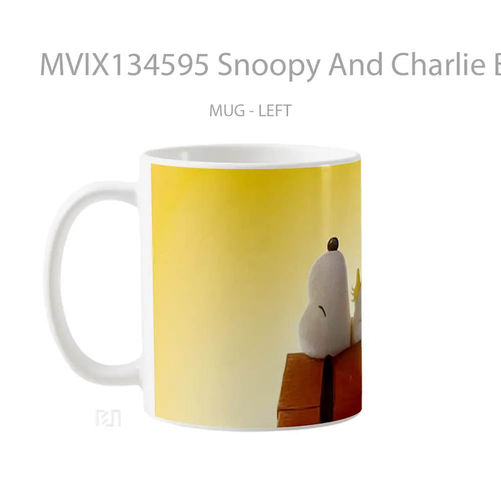 Mug Snoopy And Charlie Brown Peanuts Gelas Keramik Unik - All-side / Desain