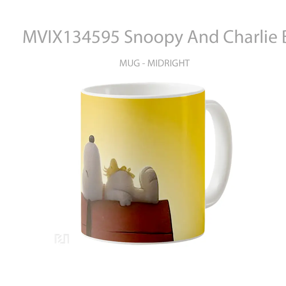 Mug Snoopy And Charlie Brown Peanuts Gelas Keramik Unik - All-side / Desain