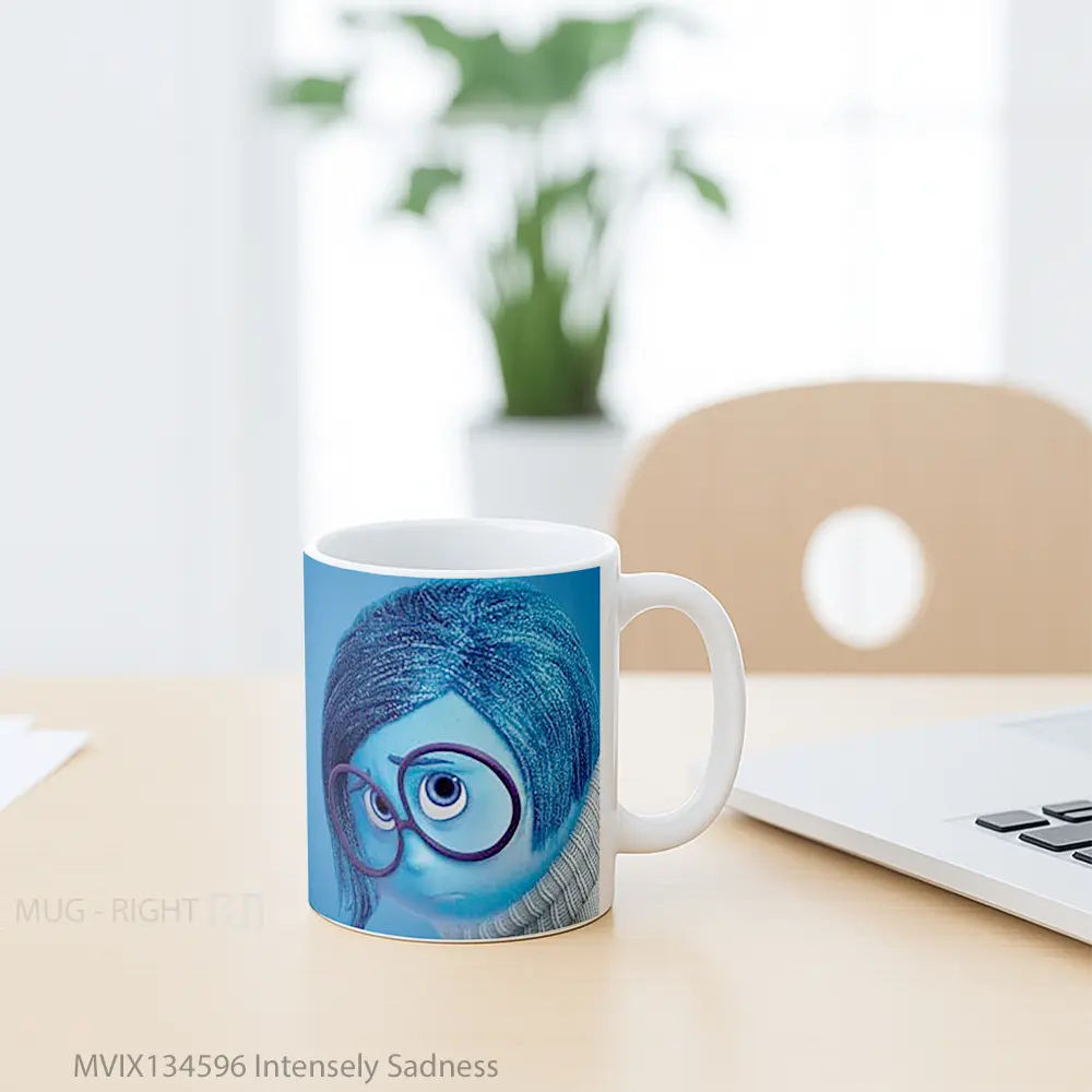 Mug Intensely Sadness Gelas Keramik Unik - All-side / Desain