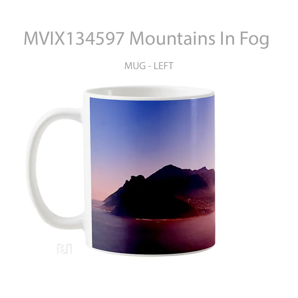 Mug Mountains In Fog Gelas Pemandangan Alam - All-side / Desain