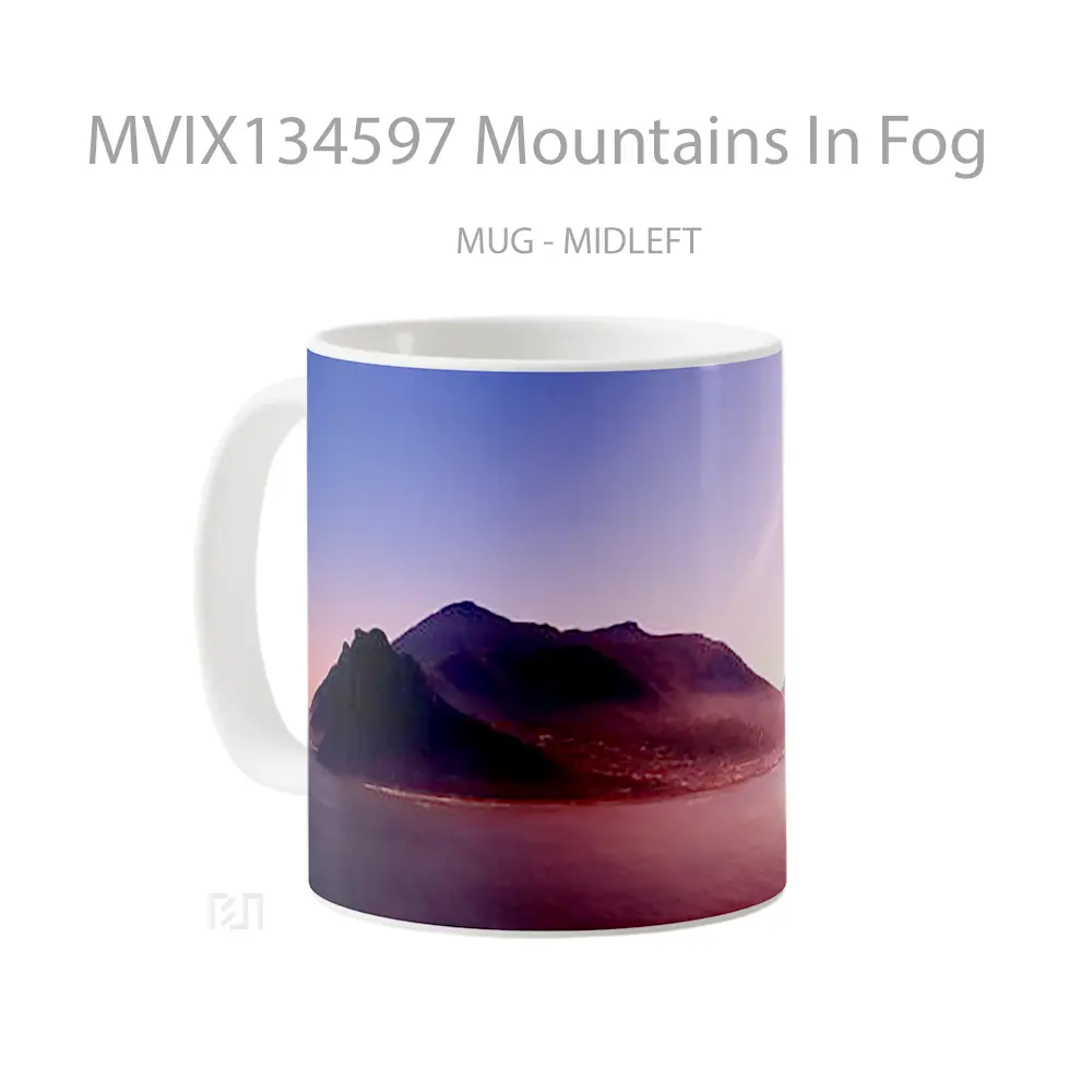 Mug Mountains In Fog Gelas Pemandangan Alam - All-side / Desain