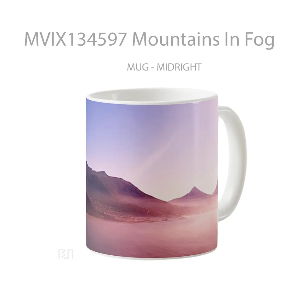 Mug Mountains In Fog Gelas Pemandangan Alam - All-side / Desain