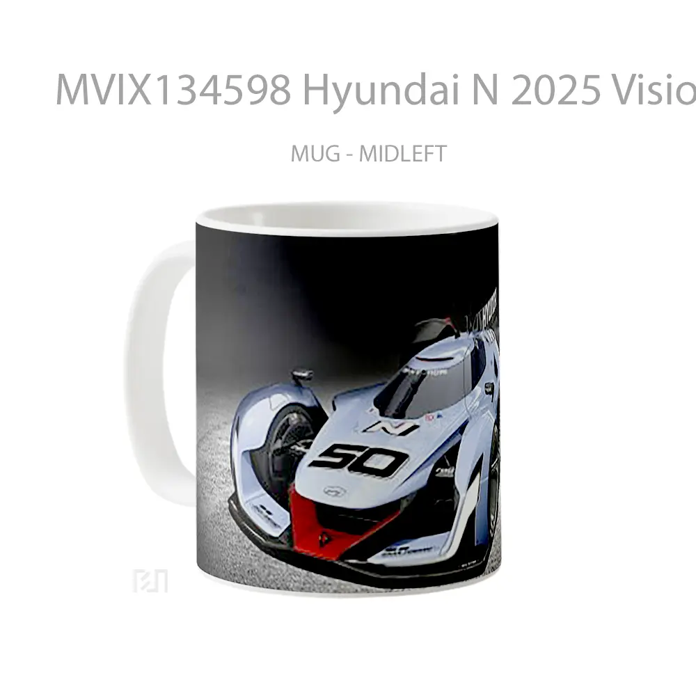 Mug Hyundai N 2025 Vision Gran Turismo Gelas Superhero - All-side / Desain