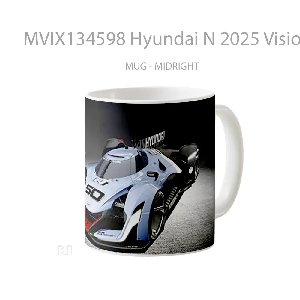 Mug Hyundai N 2025 Vision Gran Turismo Gelas Superhero - All-side / Desain