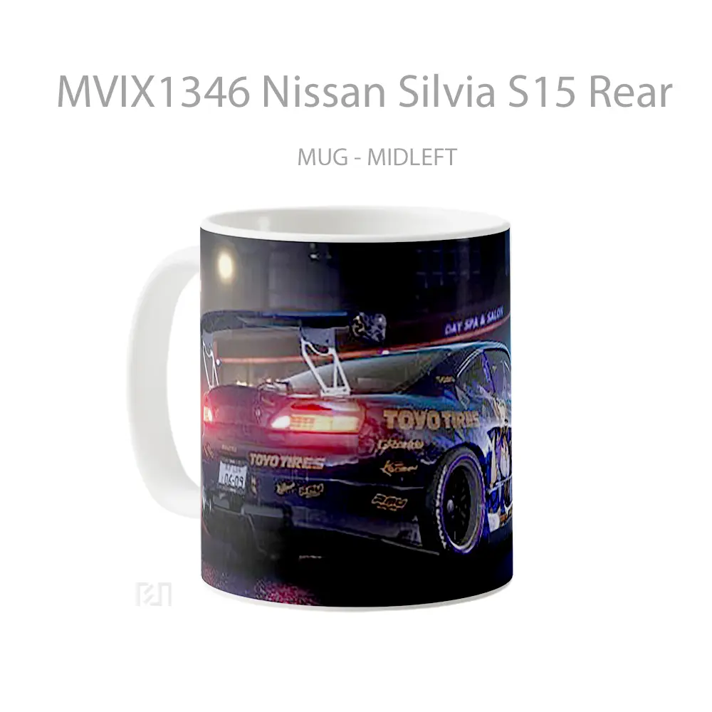 Mug Nissan Silvia S15 Rear Cangkir Mobil - All-side / Desain