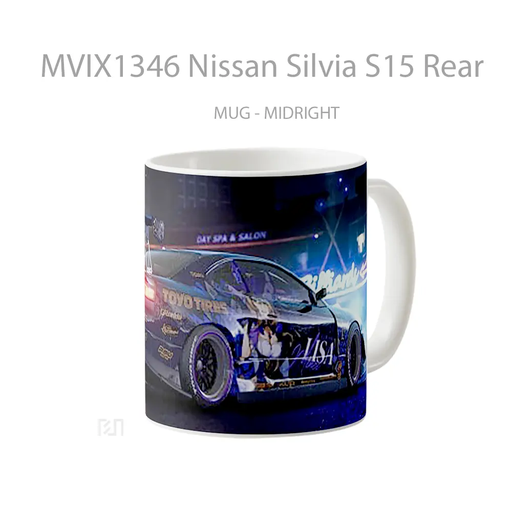 Mug Nissan Silvia S15 Rear Cangkir Mobil - All-side / Desain