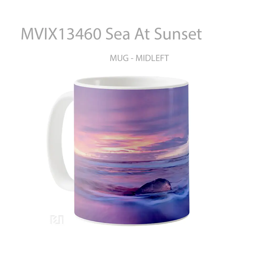 Mug Sea At Sunset Gelas Pemandangan Alam - All-side / Desain