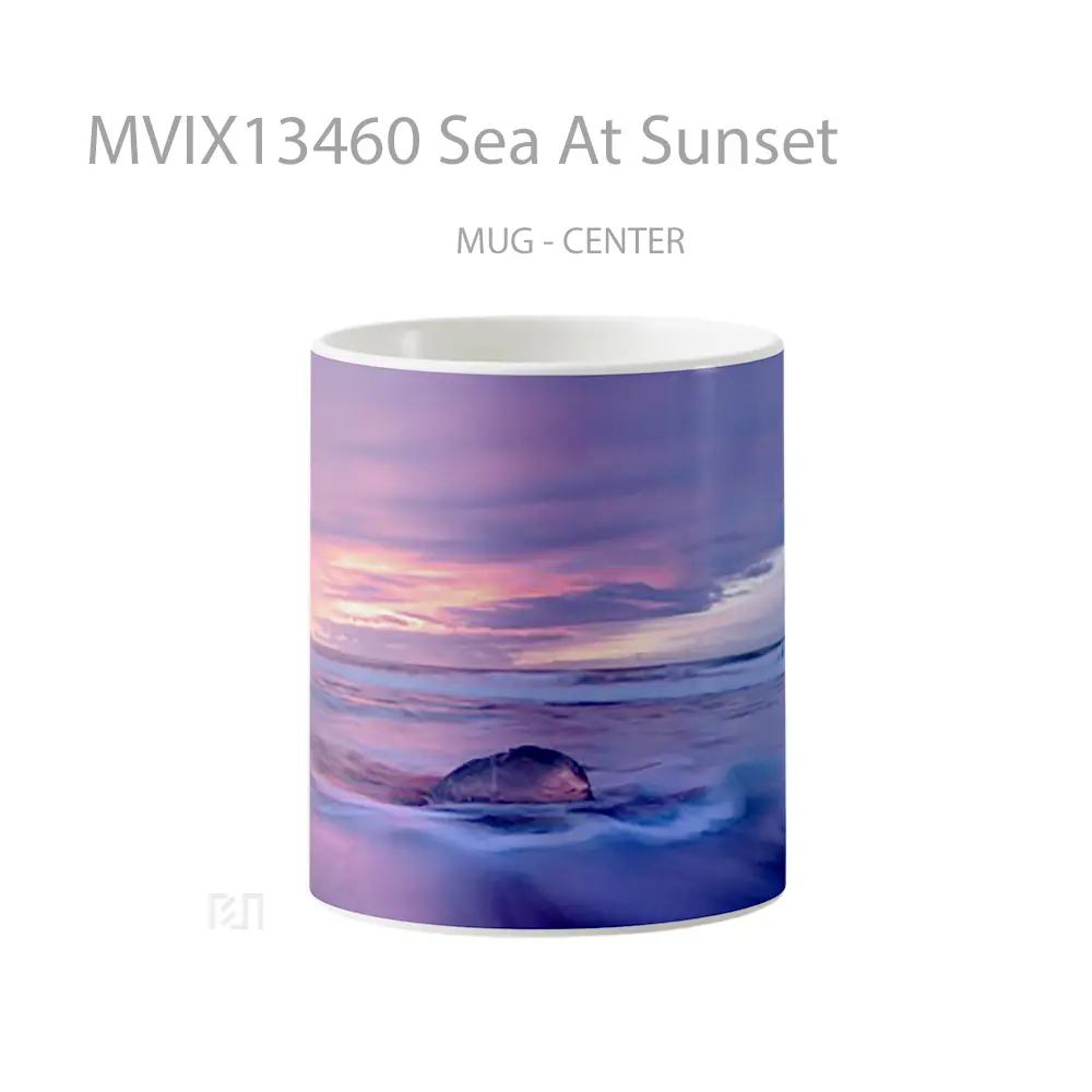 Mug Keramik Premium SNI - Mug Sea At Sunset Gelas Pemandangan Alam