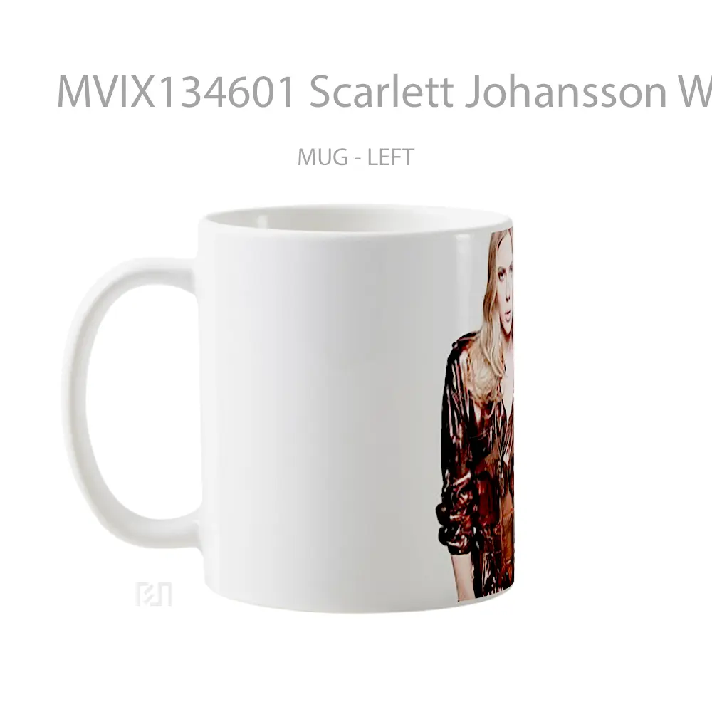 Mug Scarlett Johansson With Long Hair Gelas Selebriti - All-side / Desain
