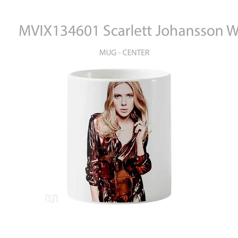 Mug Scarlett Johansson With Long Hair Gelas Selebriti