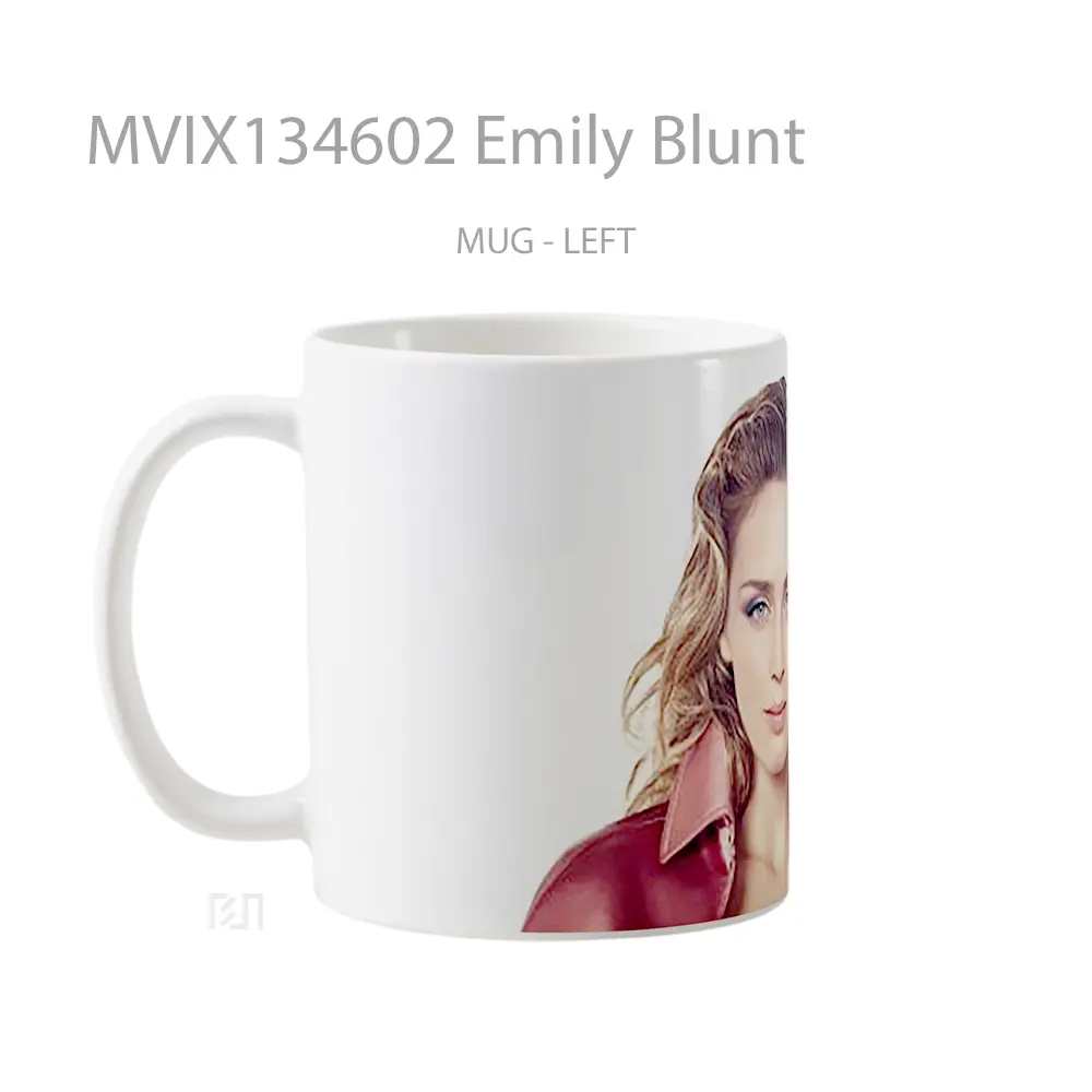 Mug Emily Blunt Gelas Keramik Unik - All-side / Desain
