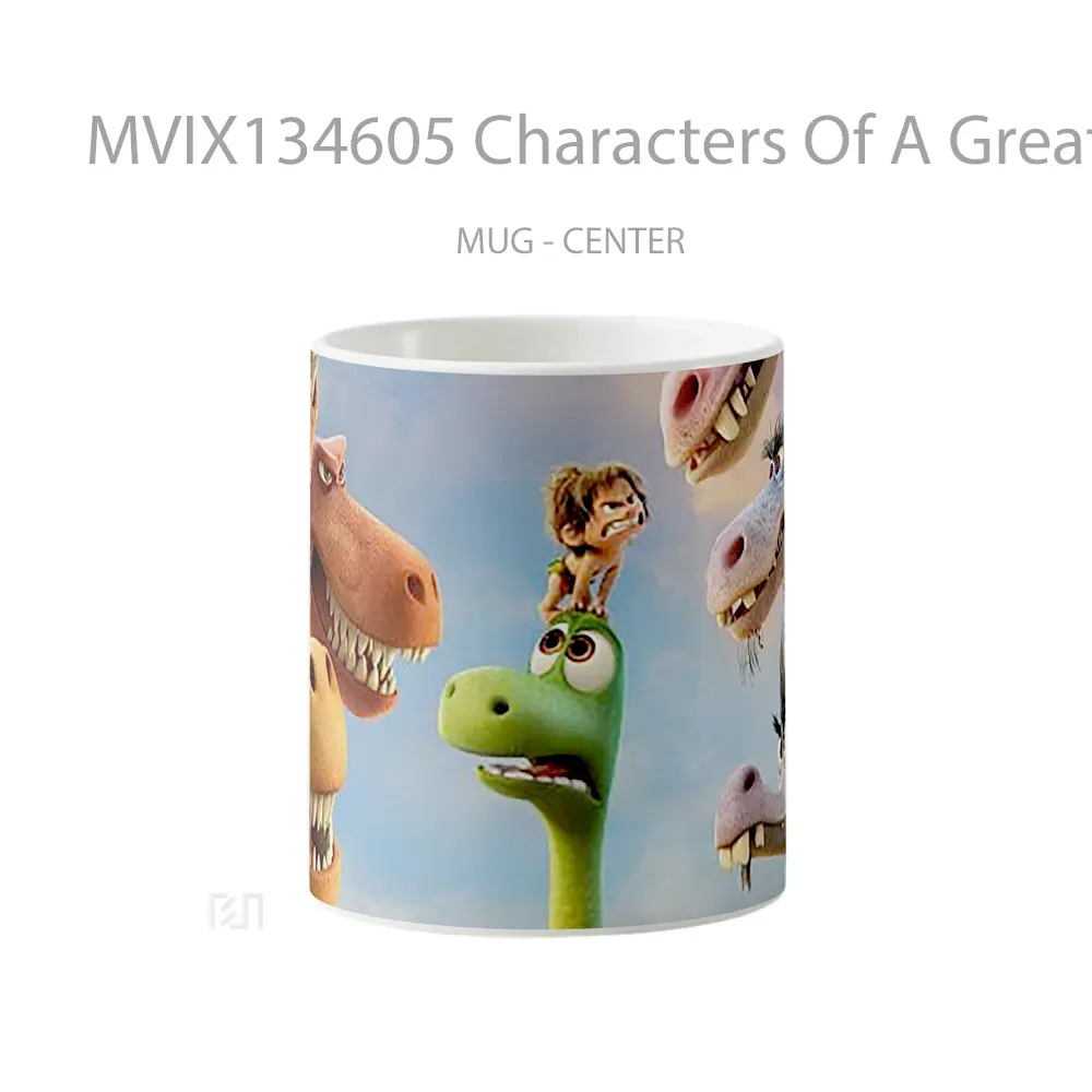 Mug Characters Of A Great Dinosaur Gelas Keramik Unik