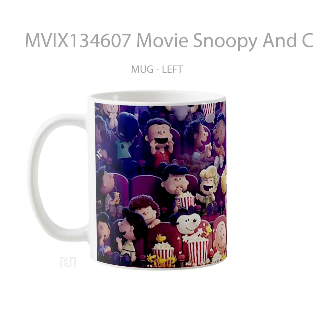 Mug Movie Snoopy And Charlie Brown Peanuts Gelas Keramik Unik - All-side / Desain