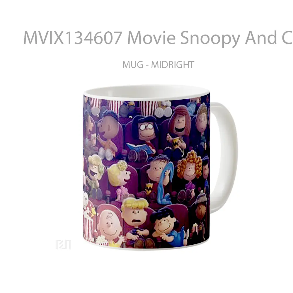 Mug Movie Snoopy And Charlie Brown Peanuts Gelas Keramik Unik - All-side / Desain
