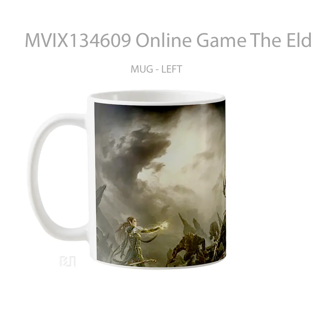 Mug Online Game The Elder Scrolls Cangkir Gamer - All-side / Desain