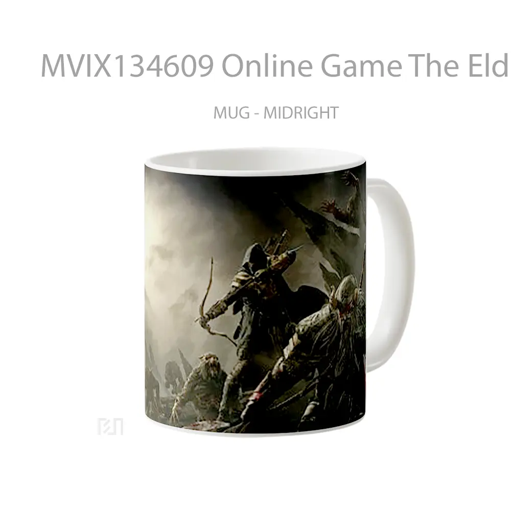 Mug Online Game The Elder Scrolls Cangkir Gamer - All-side / Desain