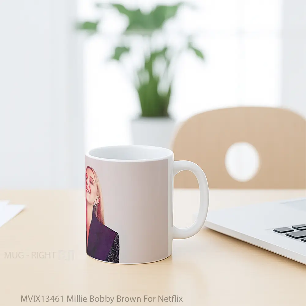 Mug Millie Bobby Brown For Netflix Gelas Keramik Unik - All-side / Desain