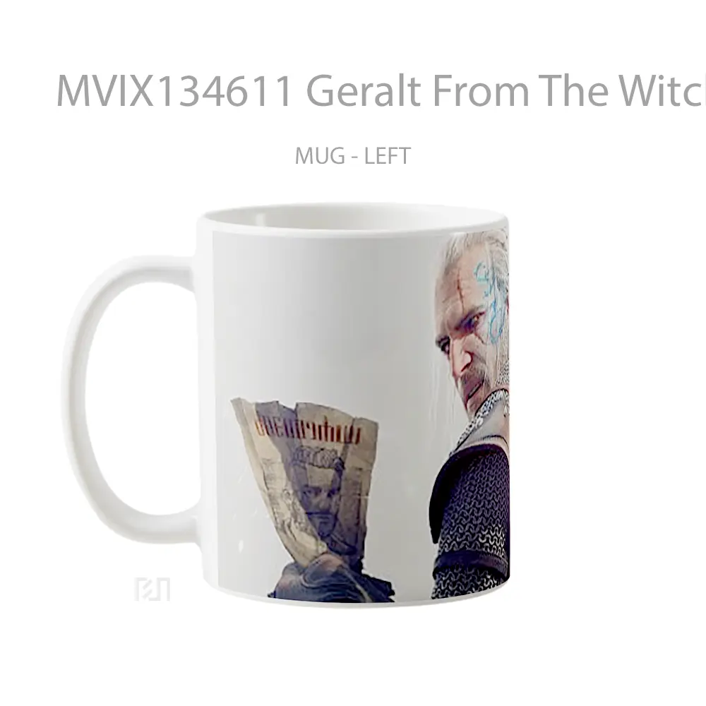 Mug Geralt From The Witcher 3 Gelas Keramik Unik - All-side / Desain