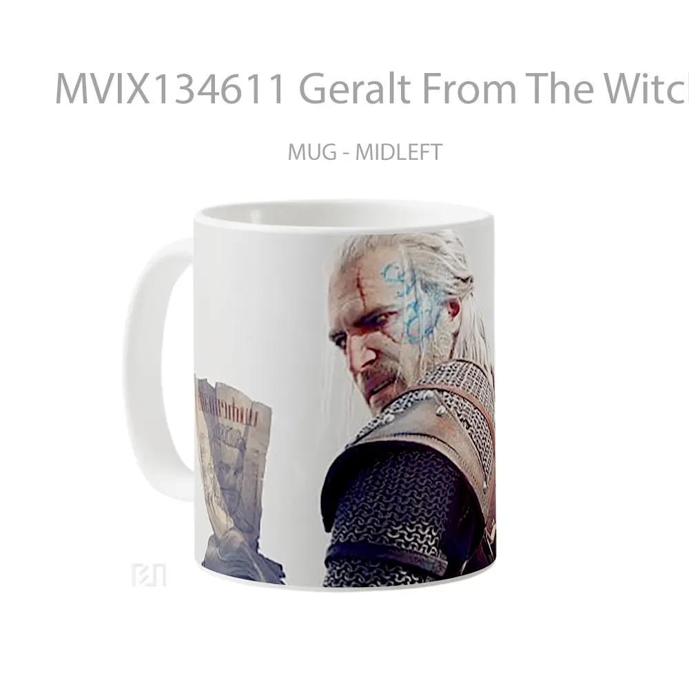 Mug Geralt From The Witcher 3 Gelas Keramik Unik - All-side / Desain