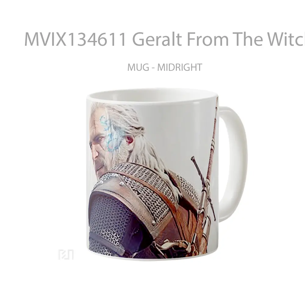 Mug Geralt From The Witcher 3 Gelas Keramik Unik - All-side / Desain