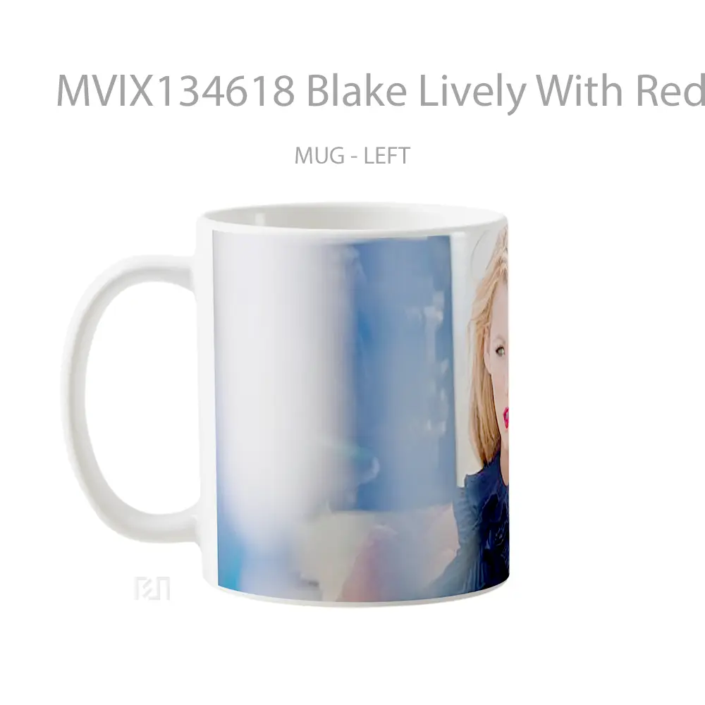 Mug Blake Lively With Red Lips Gelas Keramik Unik - All-side / Desain