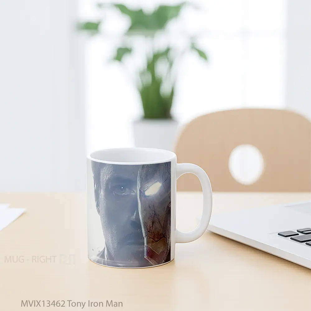 Mug Tony Iron Man Gelas Superhero - All-side / Desain