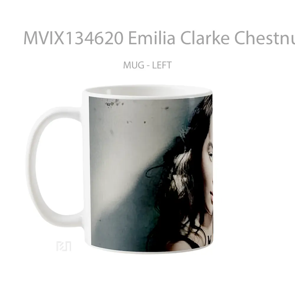 Mug Emilia Clarke Chestnut Gelas Keramik Unik - All-side / Desain