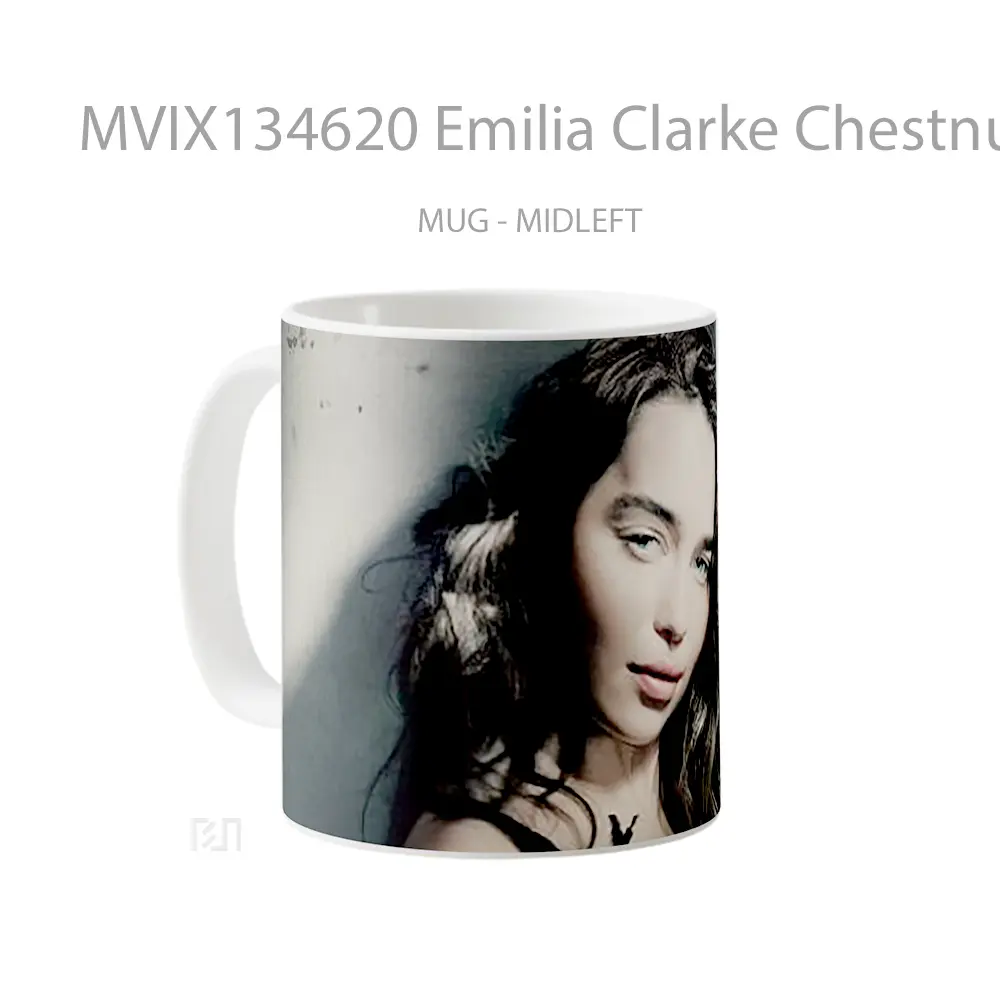 Mug Emilia Clarke Chestnut Gelas Keramik Unik - All-side / Desain