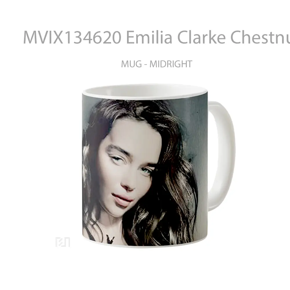 Mug Emilia Clarke Chestnut Gelas Keramik Unik - All-side / Desain
