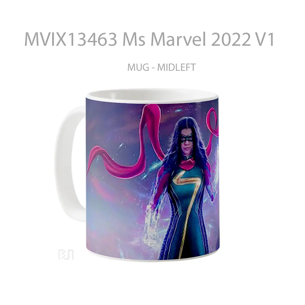 Mug Ms Marvel 2022 V1 Gelas Superhero - All-side / Desain