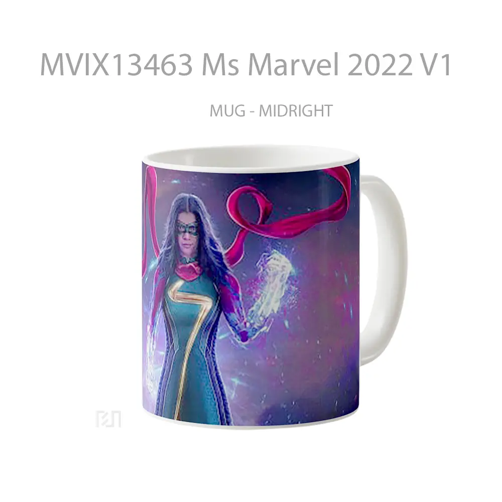 Mug Ms Marvel 2022 V1 Gelas Superhero - All-side / Desain