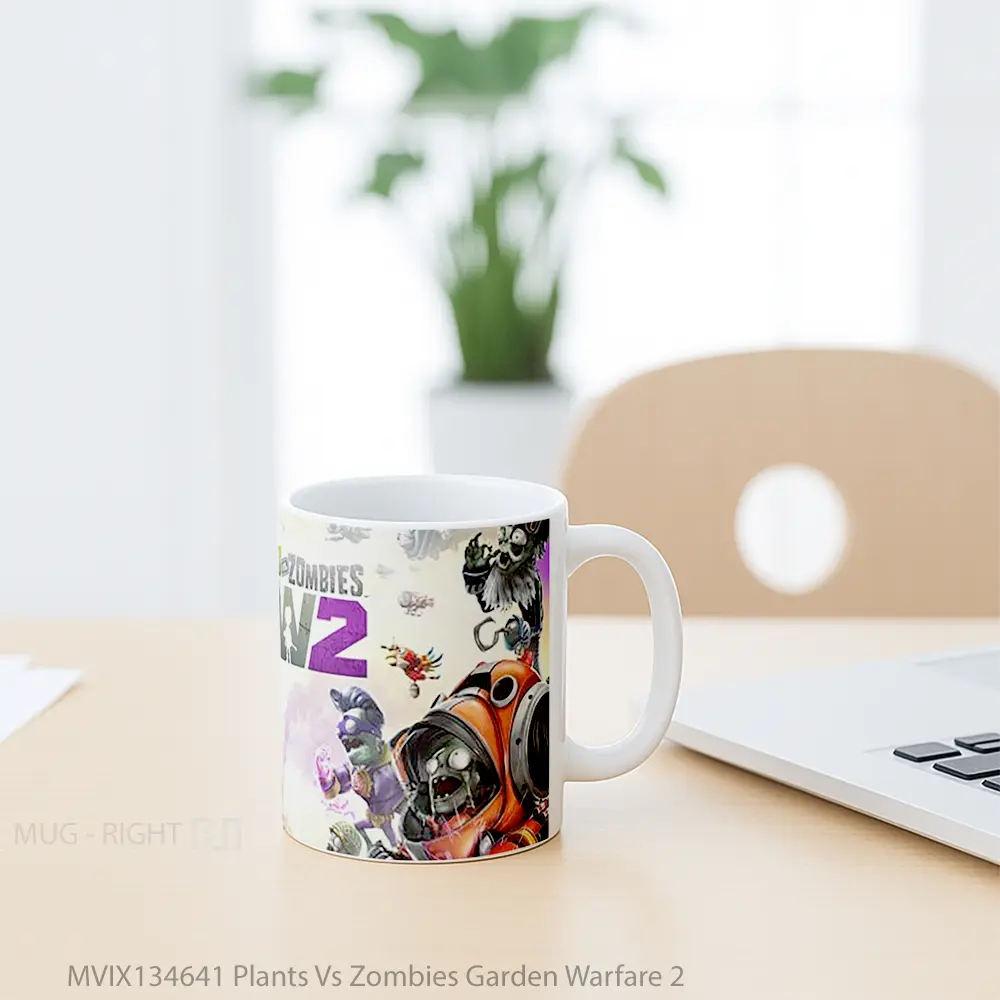 Mug Plants Vs Zombies Garden Warfare 2 Gelas Pemandangan Alam - All-side / Desain