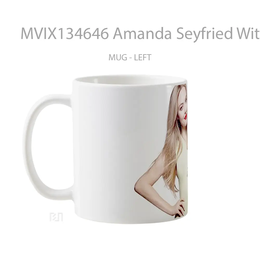 Mug Amanda Seyfried With White Dress Gelas Keramik Unik - All-side / Desain